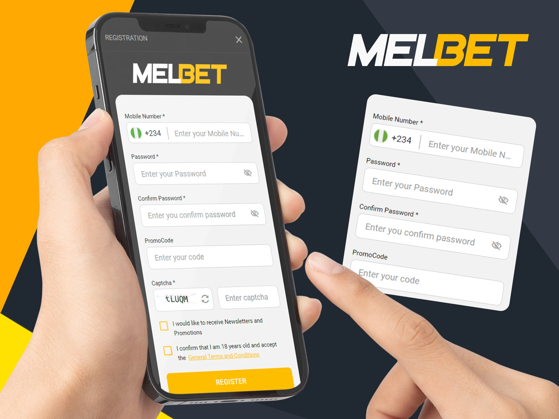 Create an account at Melbet to place full bets.