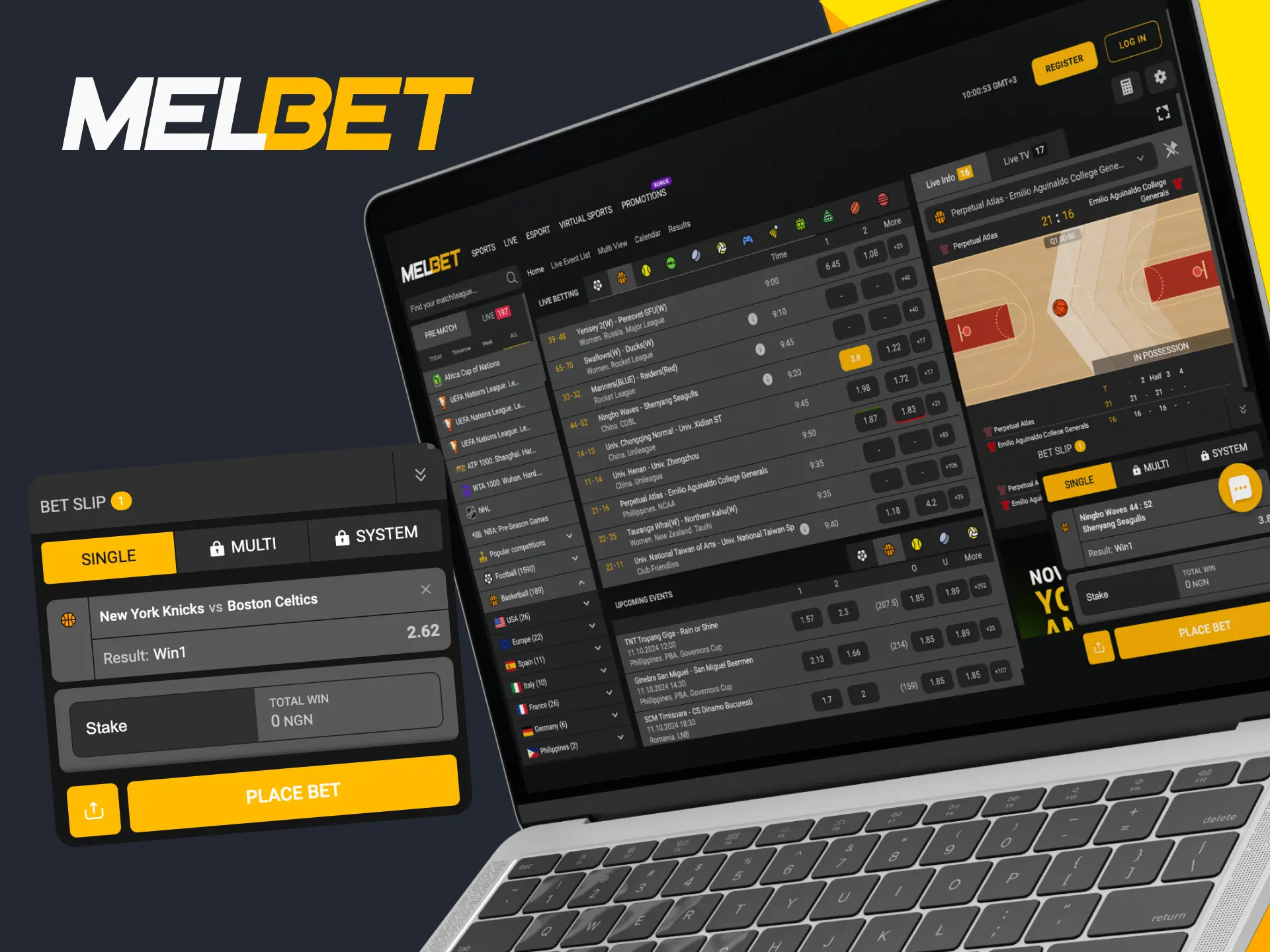 Use the tips to bet correctly on basketball at Melbet.