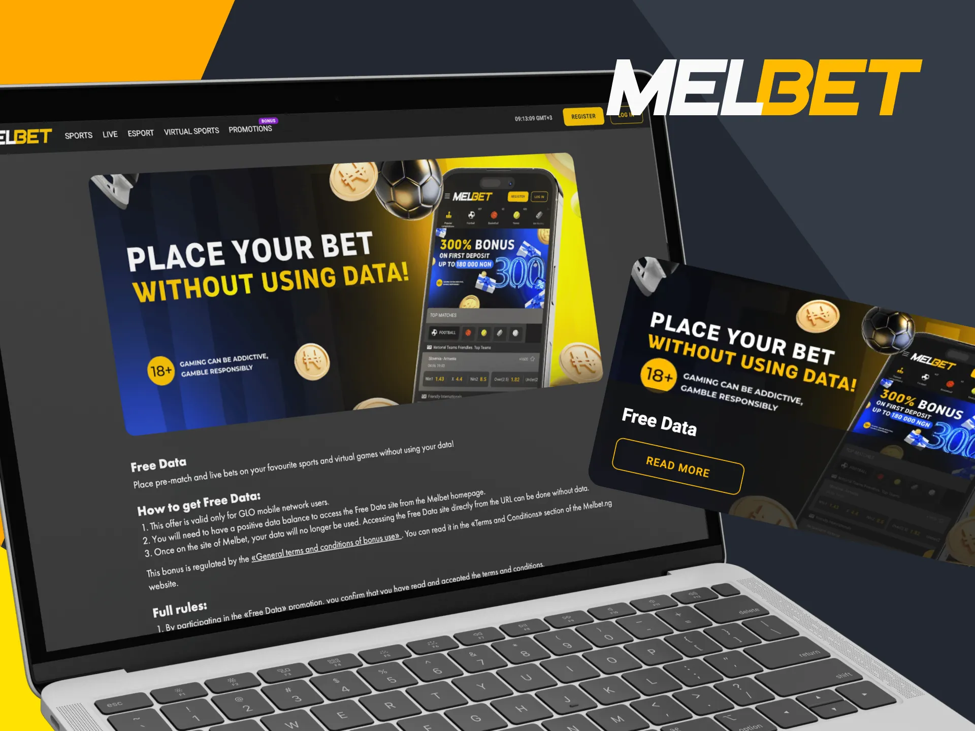 Bet on your favorite sports with Melbet Free Data.