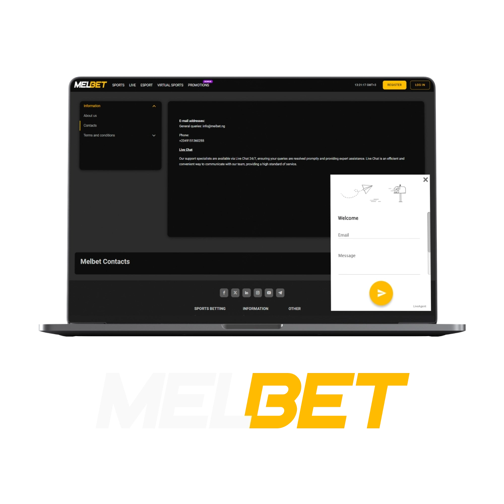 Contact Melbet customer support if you have some questions.