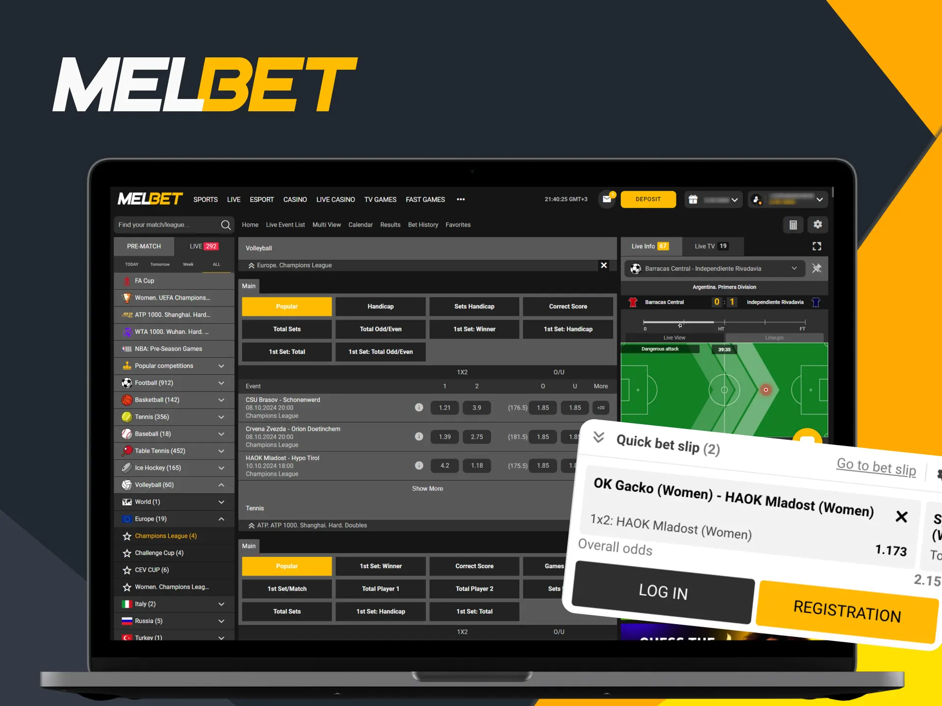 Enjoy the volleyball by placing your bets on a well-optimized site at Melbet Nigeria.