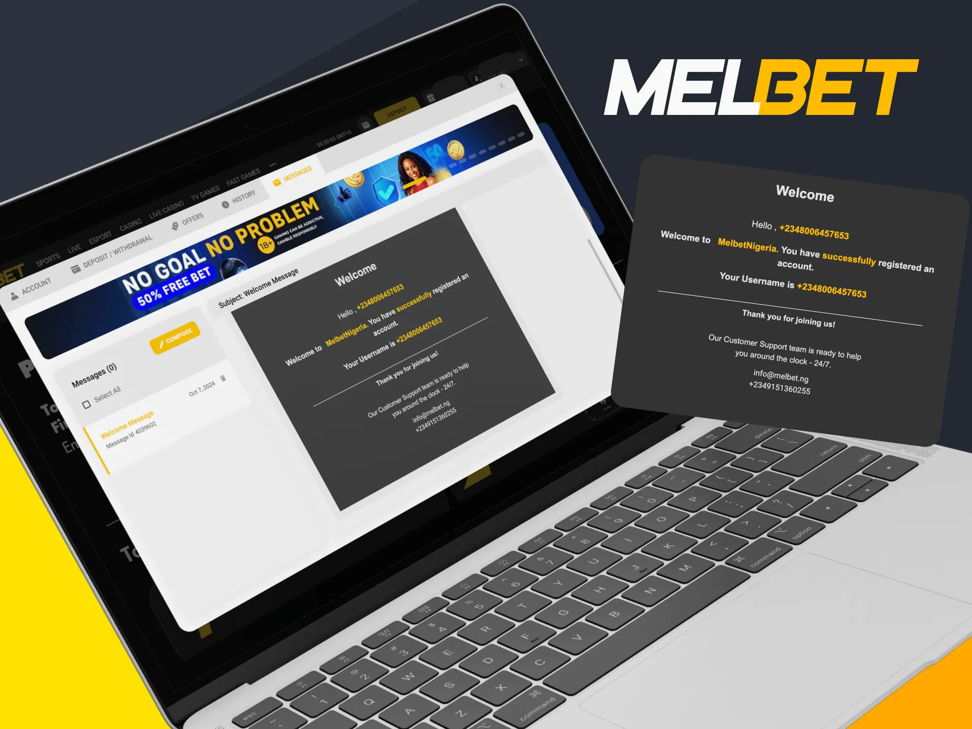 Melbet support service will help you if you have any problems.