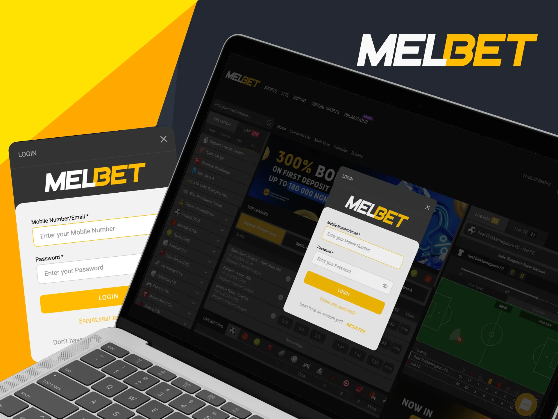 After authorization, you can activate bonuses on Melbet.