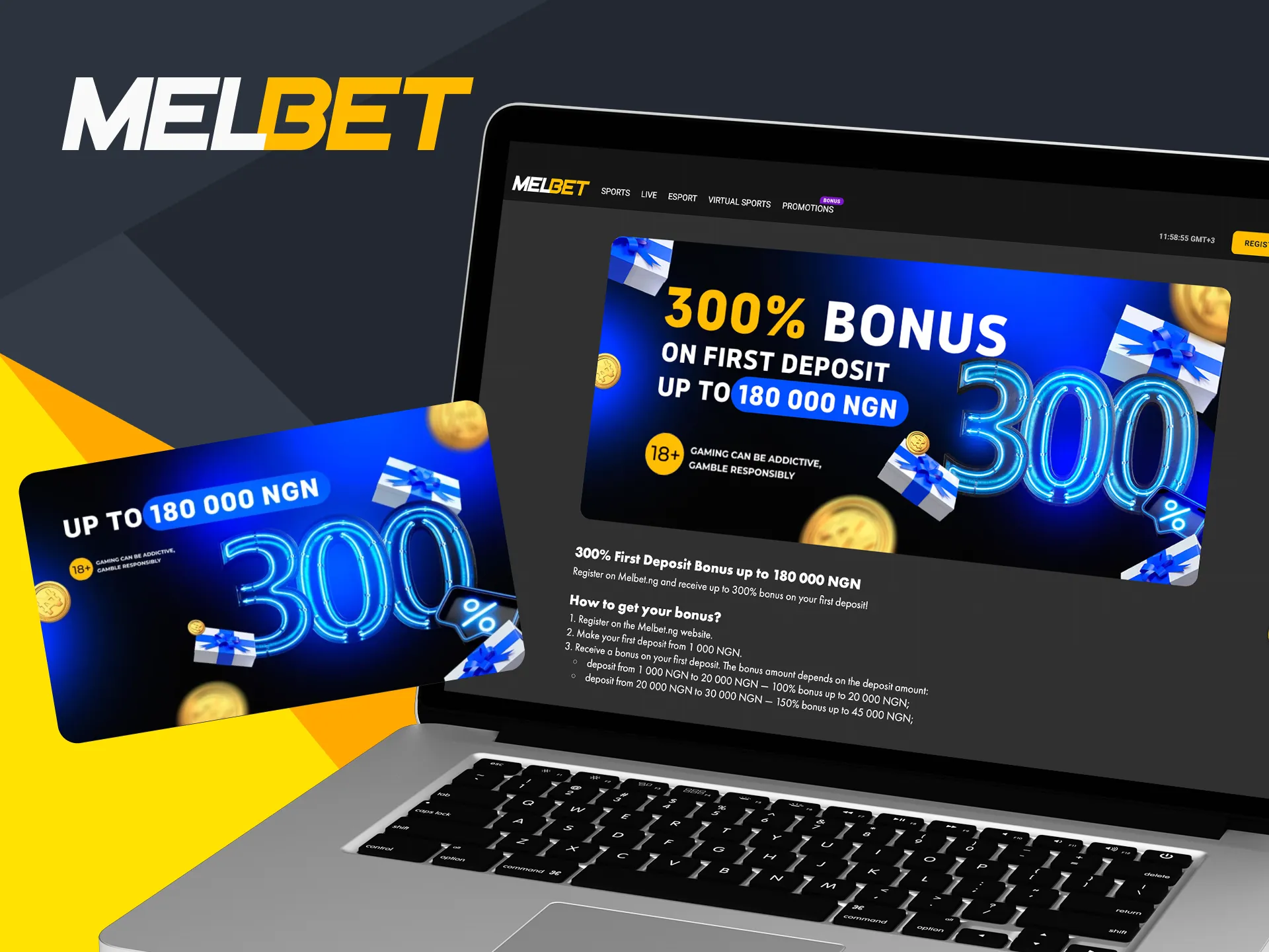 The best betting conditions are provided with nice compliments for Melbet users.