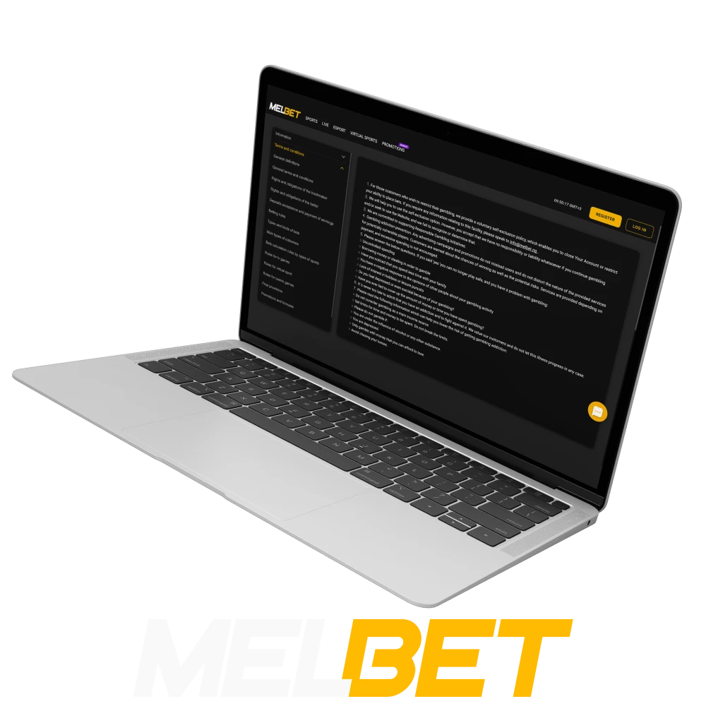 Melbet's platform terms and conditions explain how betting works on the site and ensure that users know their rights and responsibilities.