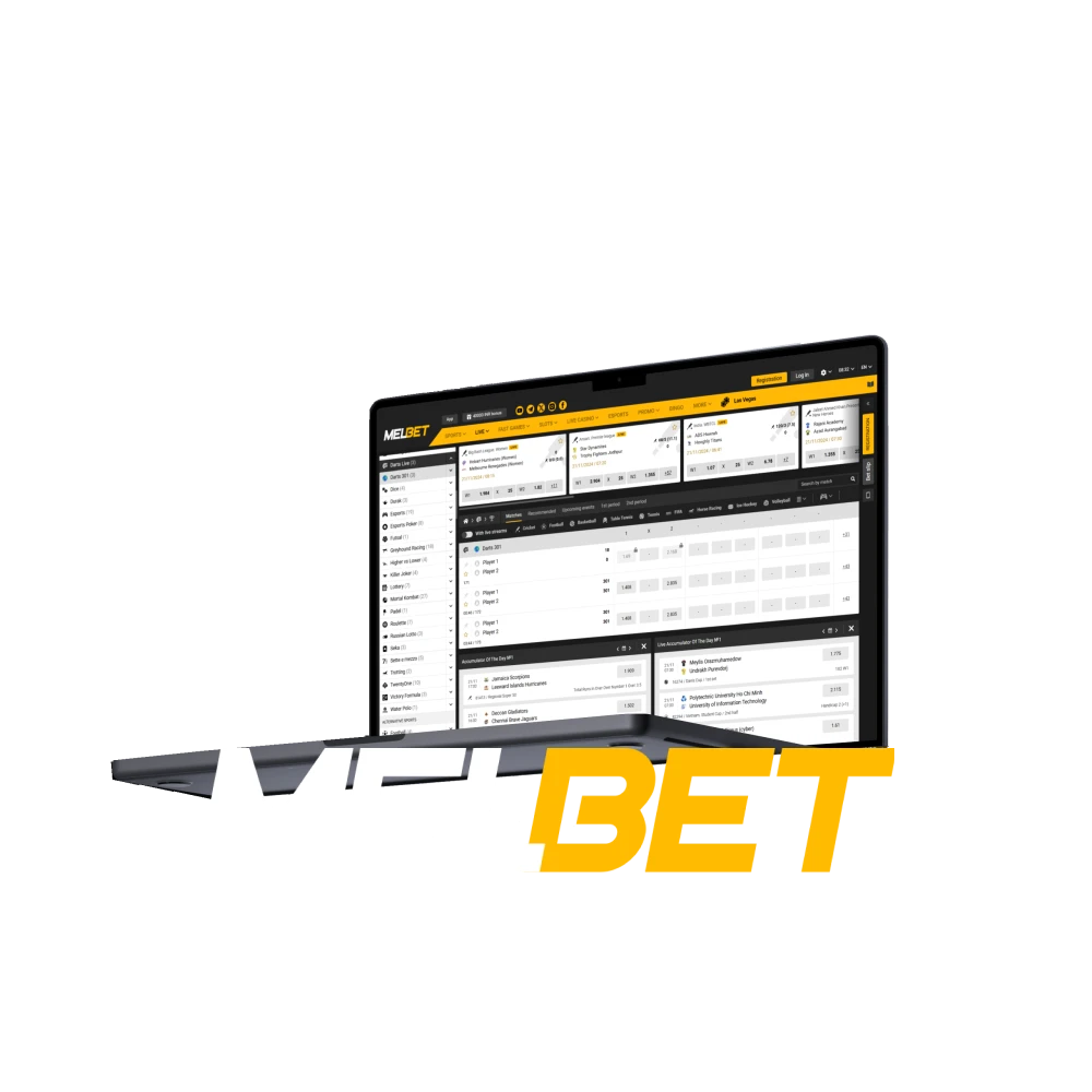 Enjoy darts betting with Melbet.