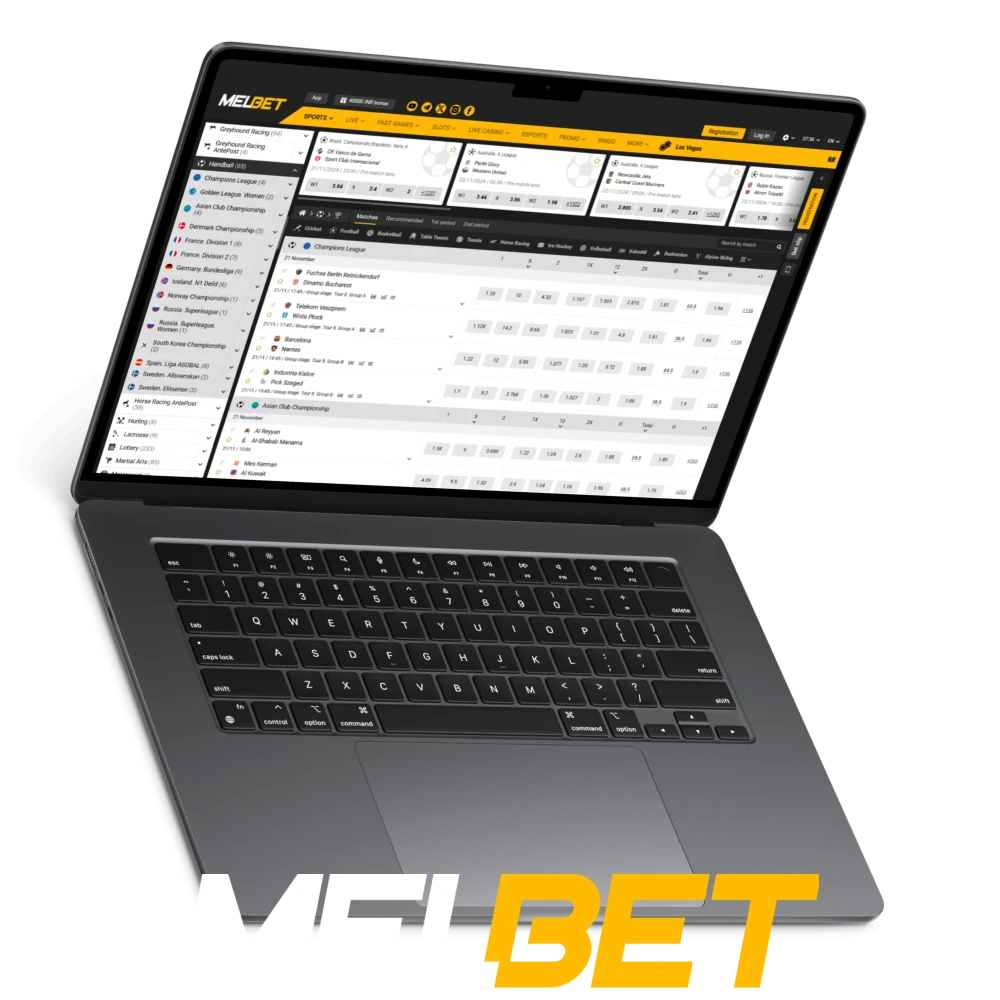 At Melbet you can not only watch handball but also bet on it.